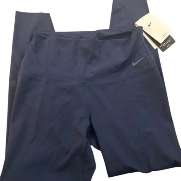 New Nike Zenvy Women's High-Waisted 7/8 Leggings XS Navy DQ6015-410 Retail $100 - Picture 3 of 3